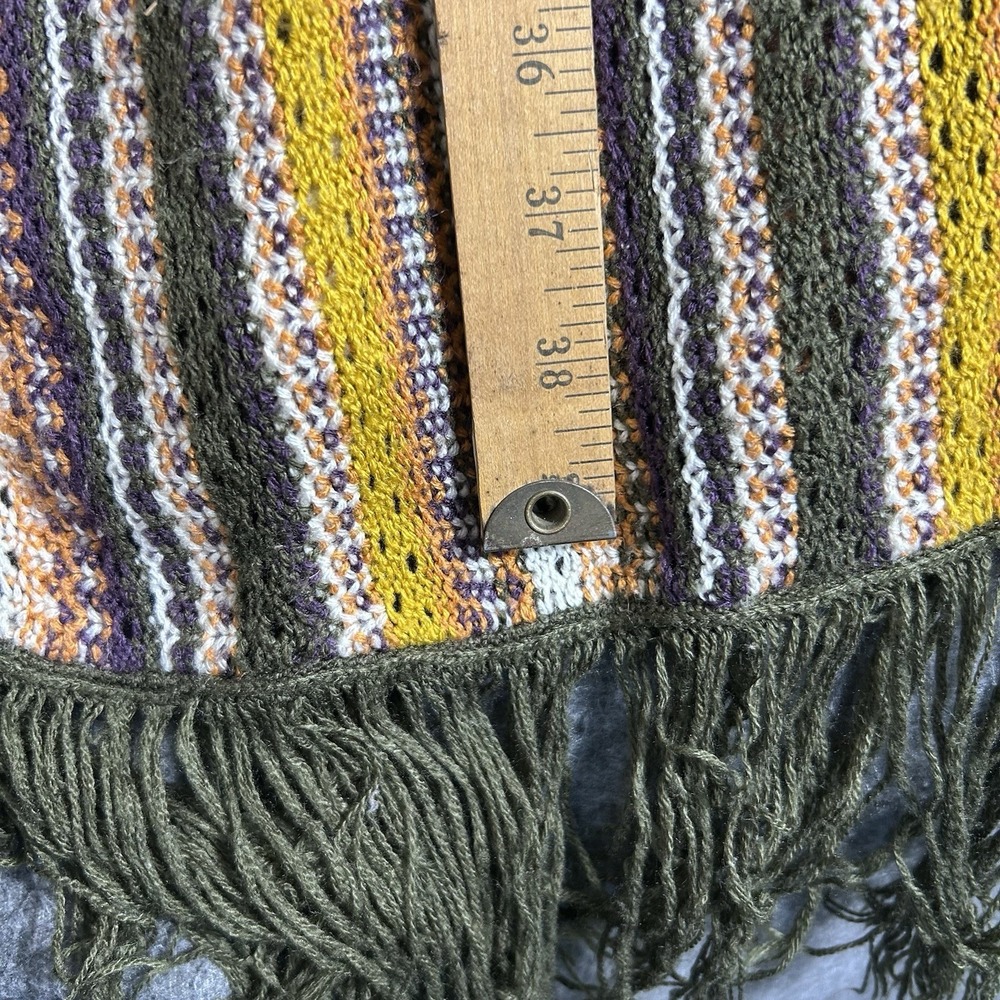 Women's Crochet Open Knit Duster Sleeveless Cardigan Vest Boho Hippie Granola XL - Picture 4 of 7